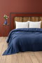 L'essentiel linge de maison Colcha doble Muslin Azul marino 220 x 250